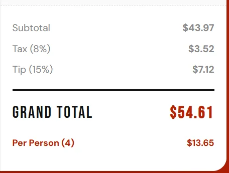 Menu Price Estimator 7 Screenshot Capture 2026 04 19 21 32 58