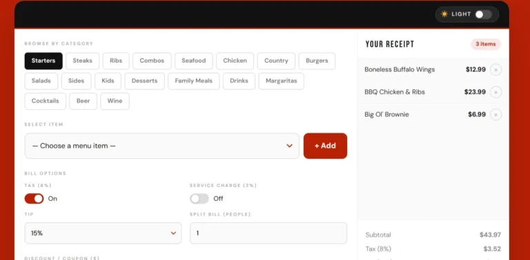 Menu Price Estimator